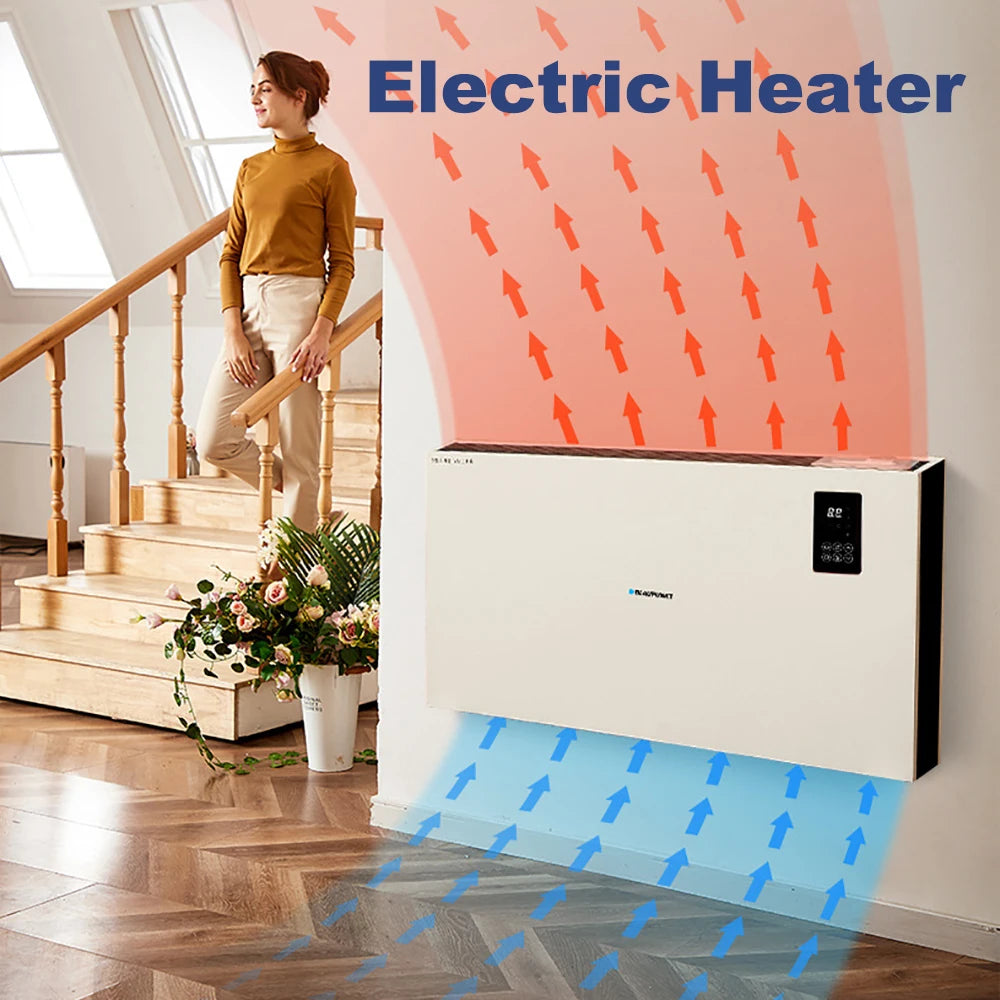 1000W 1500W 2500W Smart Space Heater Energy Saving Wall Mounted Electric Heater Winter Warmer Fast Heating