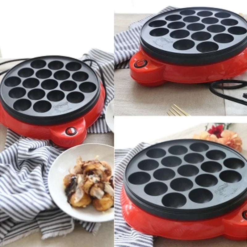 220V Chibi Maruko Baking Machine Household Electric Takoyaki Maker Octopus Balls Grill Pan Professional Cooking Tools cake maker