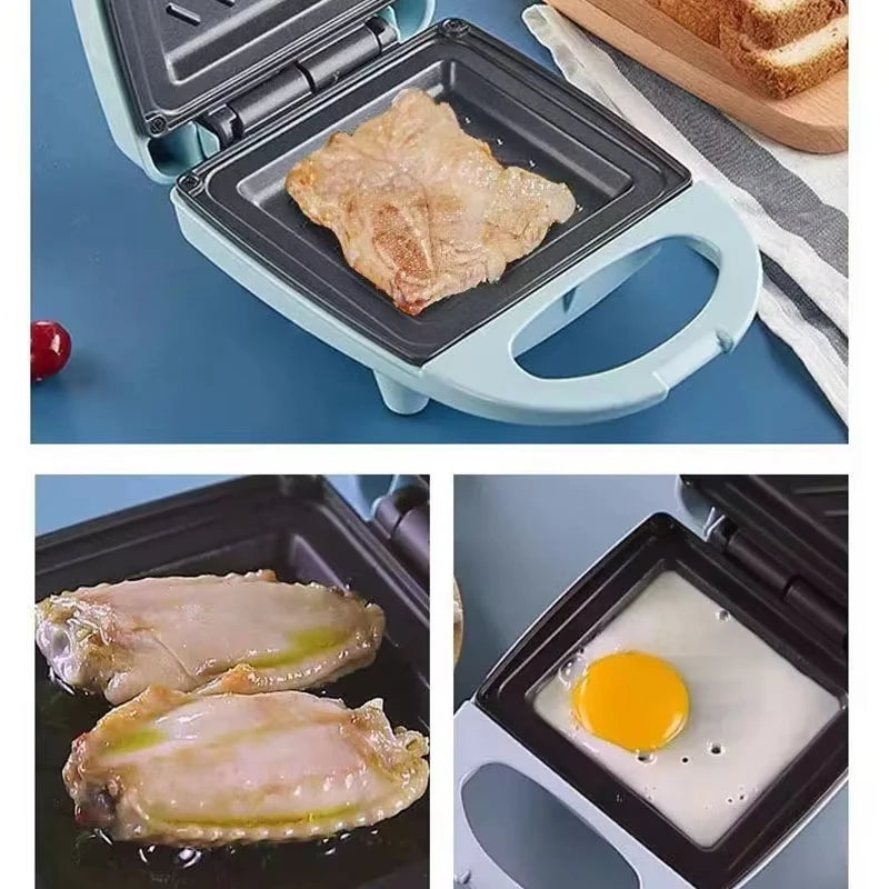 EDTID Electric Sandwich Maker Mini Light Food Bread Muffin Breakfast Machine Egg Omelette Baking Pan Panini Grill Heater Oven EU