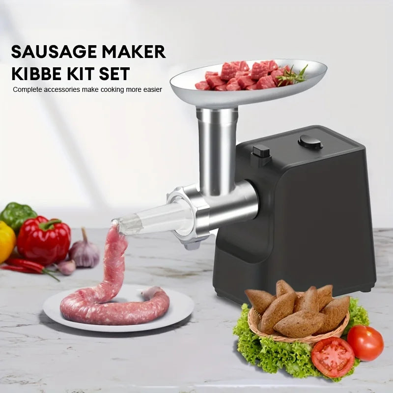 Electric Meat Grinder Heavy Duty Meat Mincer with Blades & Grinding Plates, Sausage Stuffer Maker, Grinder Plates for Home