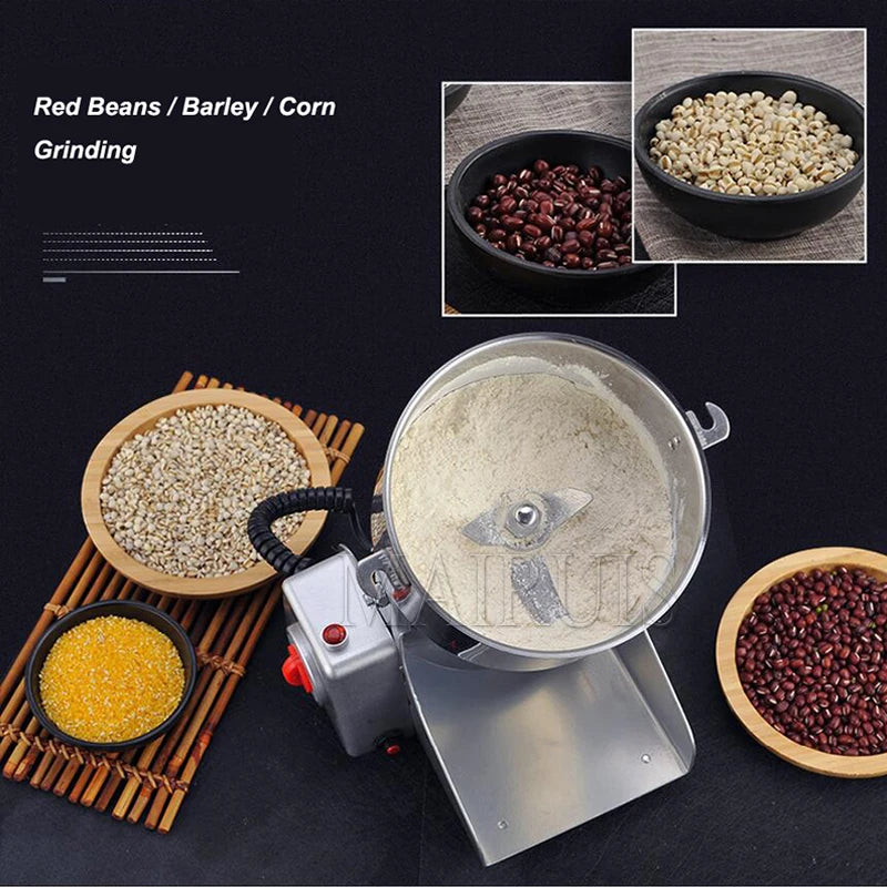 2500G / 800G Herb Coffee Bean Grinder Machine Grain Spices Mill Wheat Mixer Dry Food Grinder