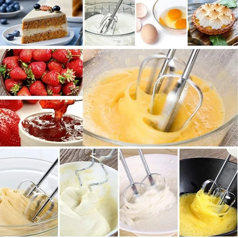 100W 7-Speeds Electric Mixer Egg Beater handheld Food Mixers Eggs Stiring blender Kitchen Cooking Tools For Baking Stirrer 220V