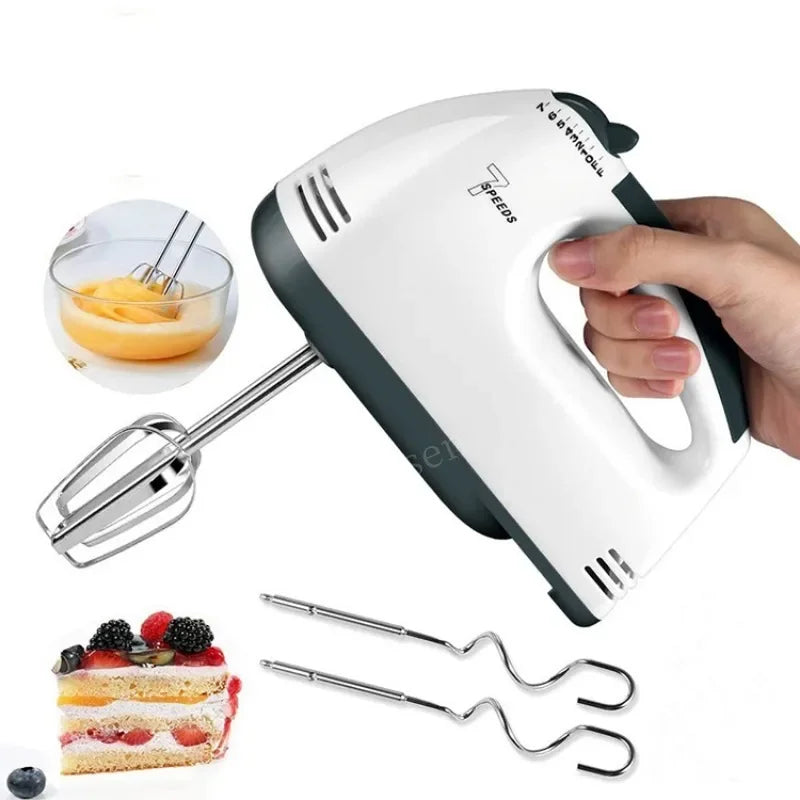 100W 7-Speeds Electric Mixer Egg Beater handheld Food Mixers Eggs Stiring blender Kitchen Cooking Tools For Baking Stirrer 220V