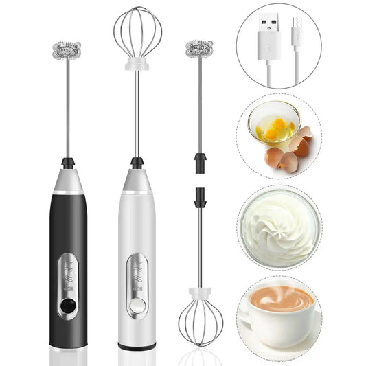 Mini Rechargeable Electric Portable Fuê Mixer Eggs Drinks Mixer