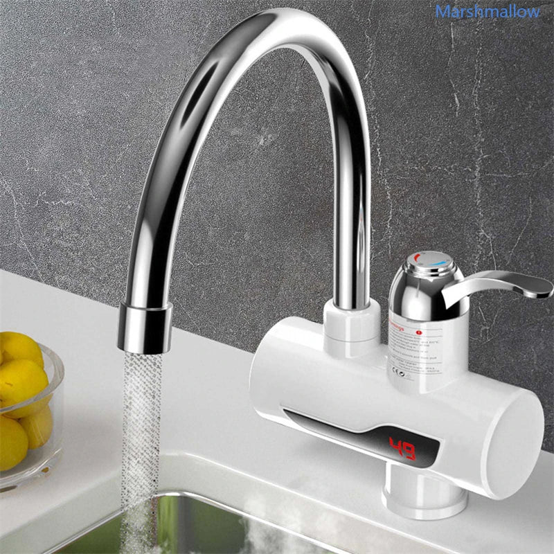 Electric Water Heater Kitchen Tap Instant Hot Water Faucet Heater Cold Heating Faucet Tankless Instantaneous Water Heater