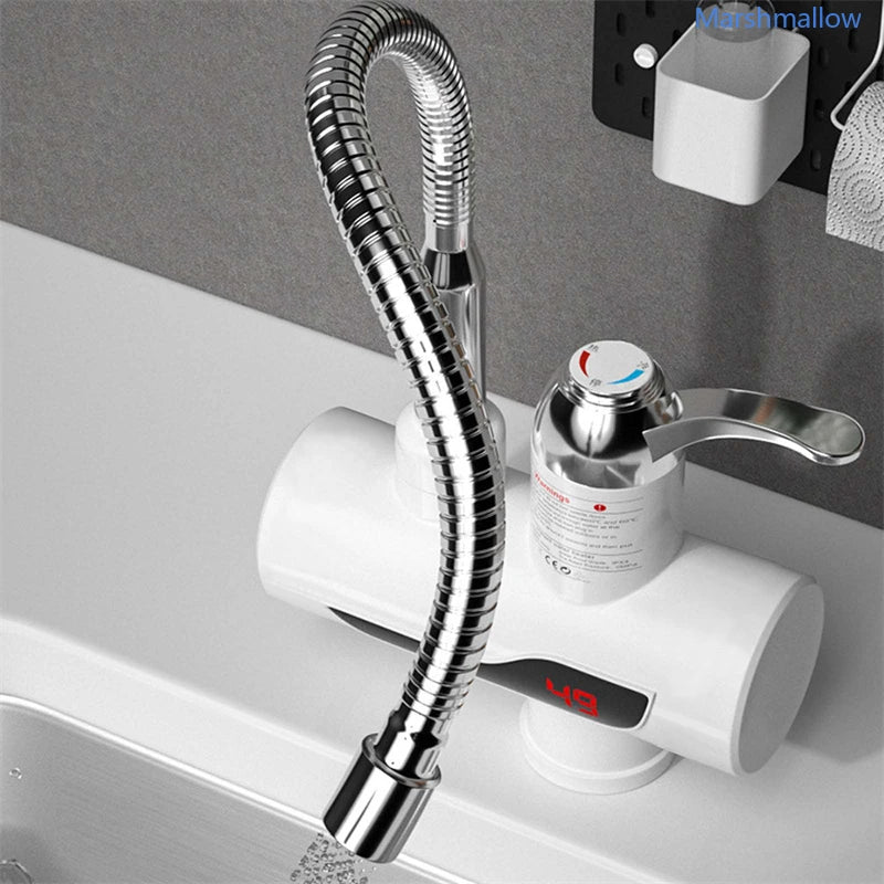 Electric Water Heater Kitchen Tap Instant Hot Water Faucet Heater Cold Heating Faucet Tankless Instantaneous Water Heater