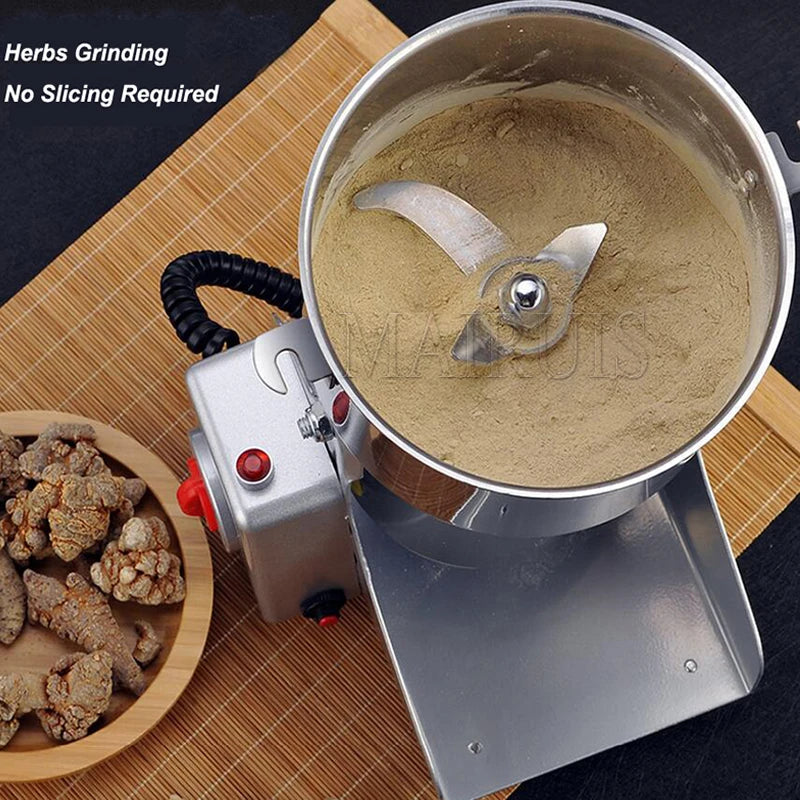 2500G / 800G Herb Coffee Bean Grinder Machine Grain Spices Mill Wheat Mixer Dry Food Grinder